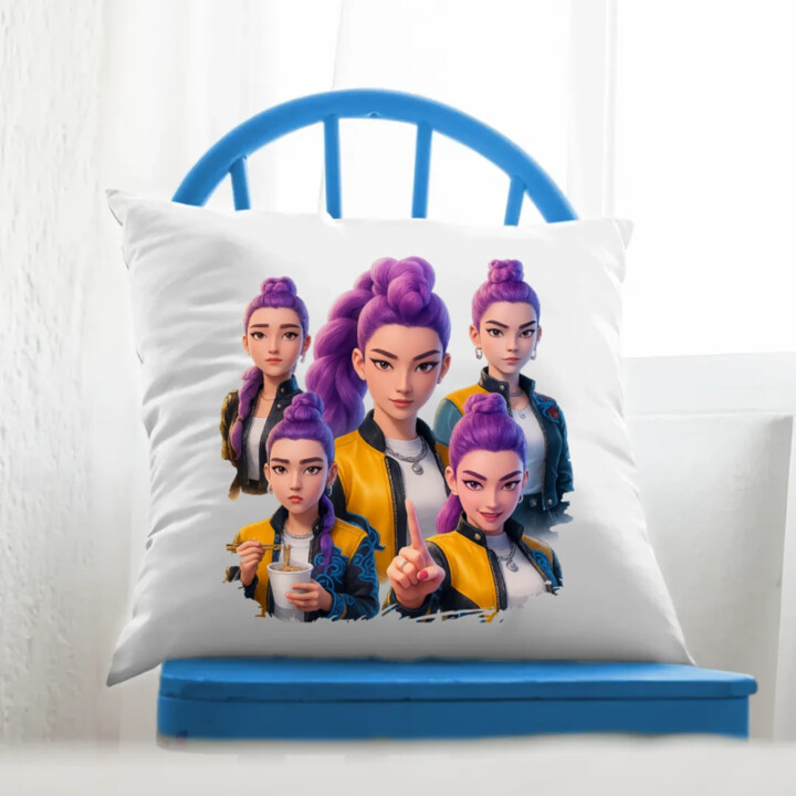 Rumi - pre fanúšikov Rumi Huntrix Kpop Demon Hunters - vankúš s potlačou