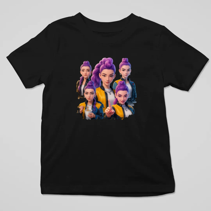 Rumi - pre fanúšikov Rumi Huntrix Kpop Demon Hunters - detské tričko s potlačou