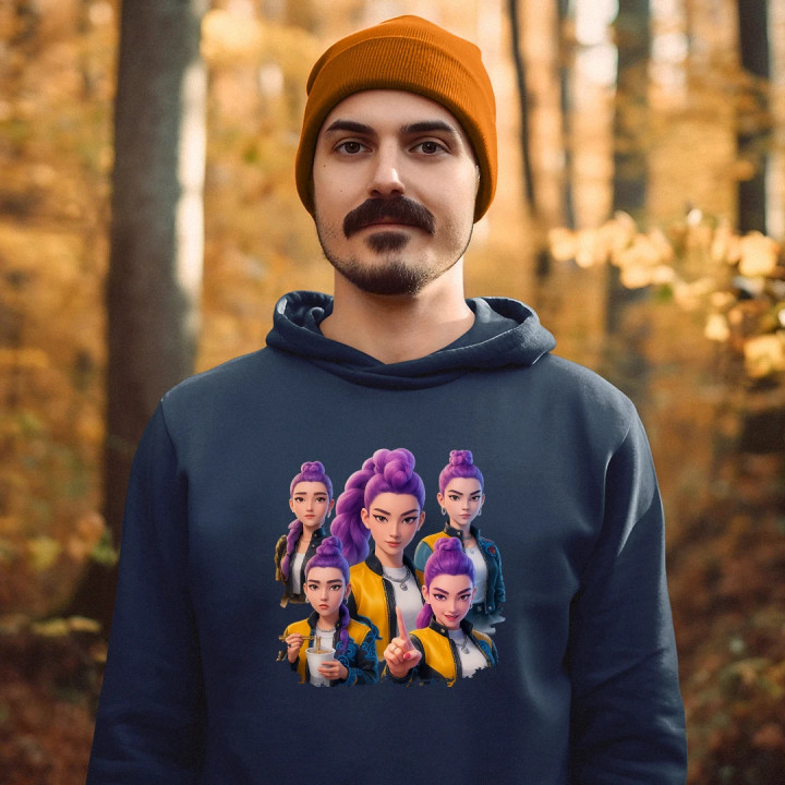 Rumi - pre fanúšikov Rumi Huntrix Kpop Demon Hunters  - pánska mikina s potlačou
