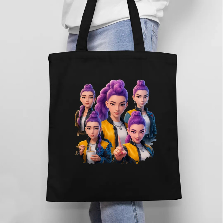 Rumi - pre fanúšikov Rumi Huntrix Kpop Demon Hunters - taška s potlačou