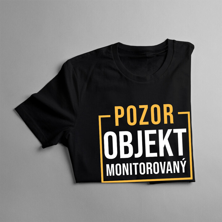 Pozor - objekt monitorovaný atraktívnou vodičkou autobusu - pánske tričko s potlačou
