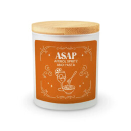 ASAP - Aperol spritz and pasta - vonná svieca s potlačou