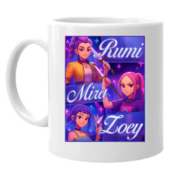 Rumi, Mira a Zoey - keramický hrnček s potlačou