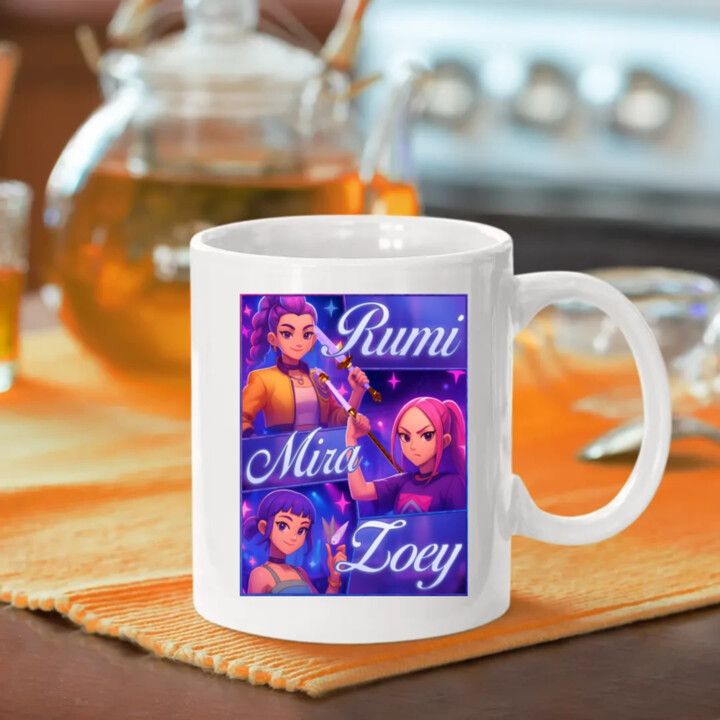Rumi, Mira a Zoey - keramický hrnček s potlačou