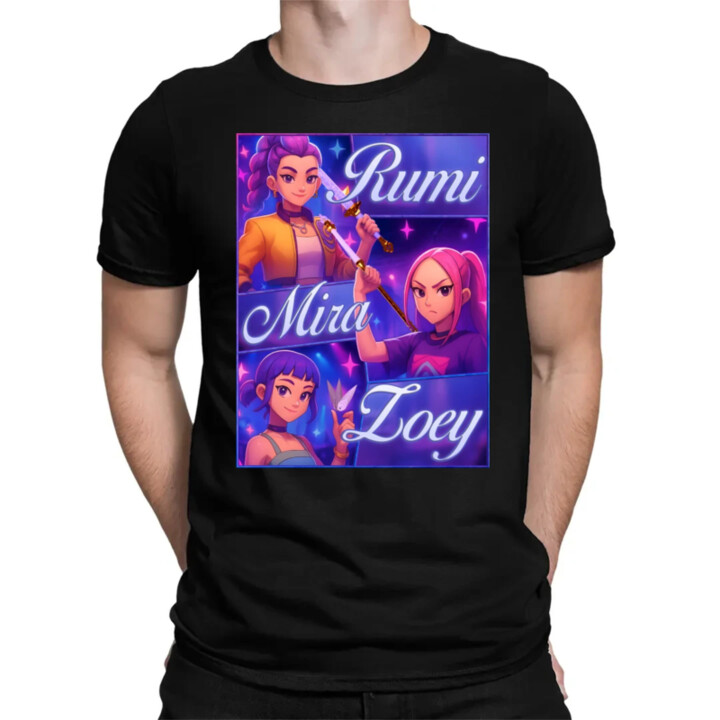 Rumi, Mira a Zoey - pánske tričko s potlačou
