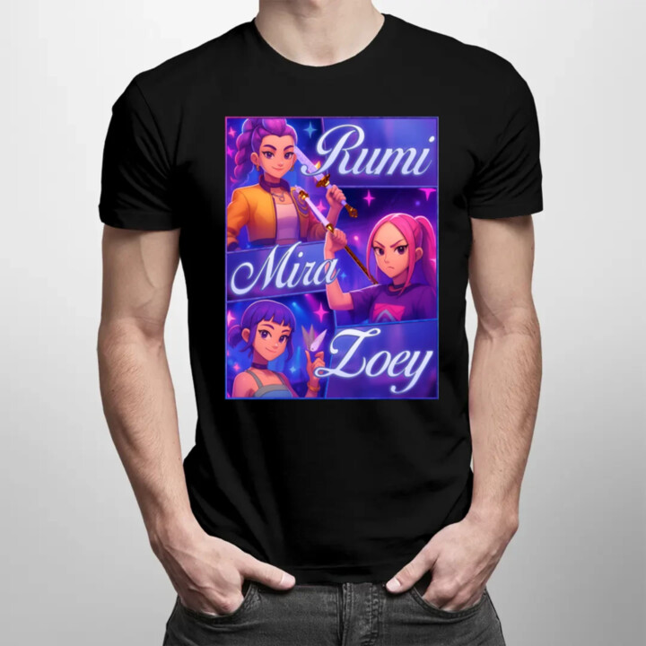 Rumi, Mira a Zoey - pánske tričko s potlačou