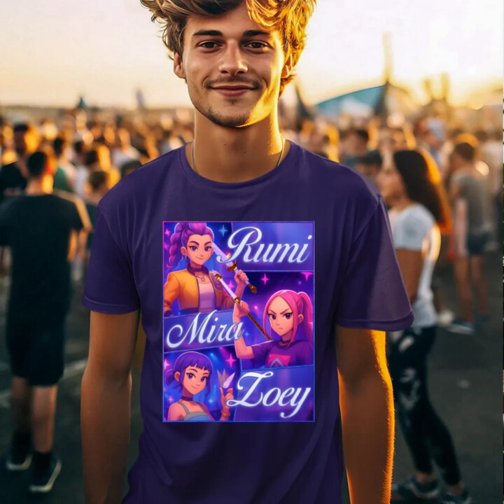 Rumi, Mira a Zoey - pánske tričko s potlačou