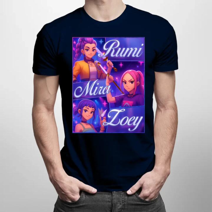 Rumi, Mira a Zoey - pánske tričko s potlačou