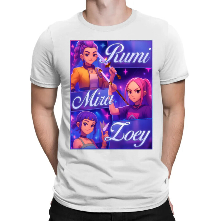 Rumi, Mira a Zoey - pánske tričko s potlačou