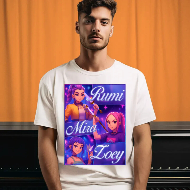 Rumi, Mira a Zoey - pánske tričko s potlačou