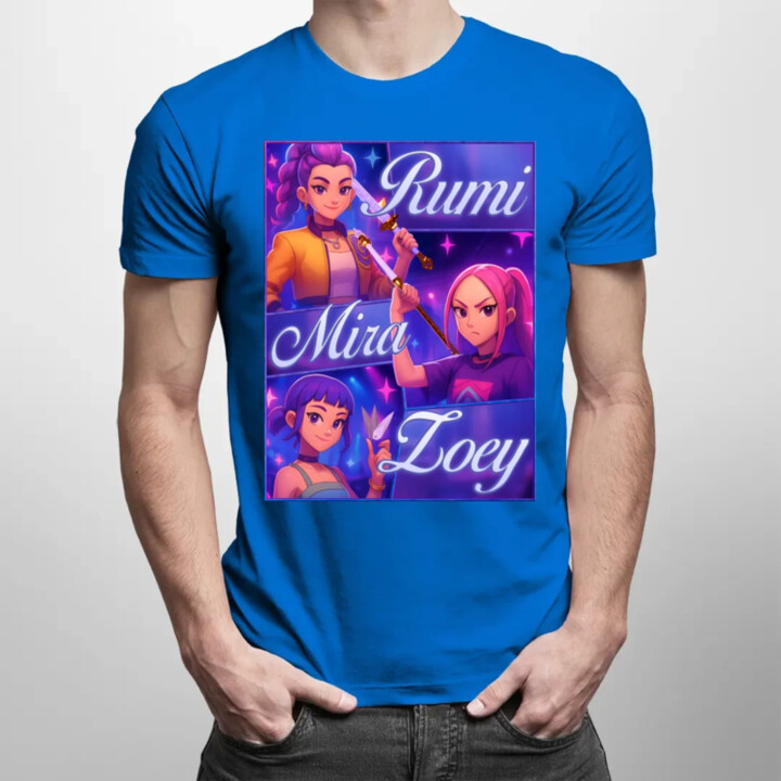 Rumi, Mira a Zoey - pánske tričko s potlačou
