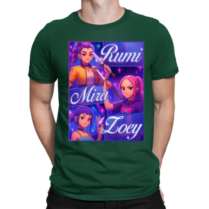 Rumi, Mira a Zoey - pánske tričko s potlačou