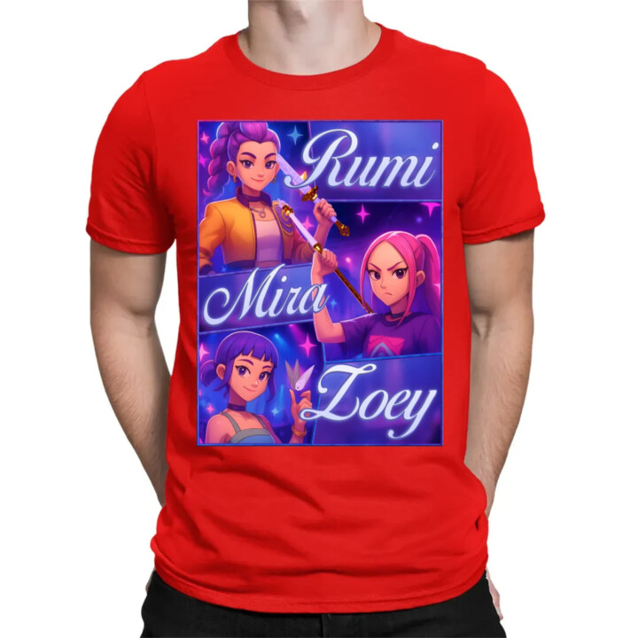 Rumi, Mira a Zoey - pánske tričko s potlačou