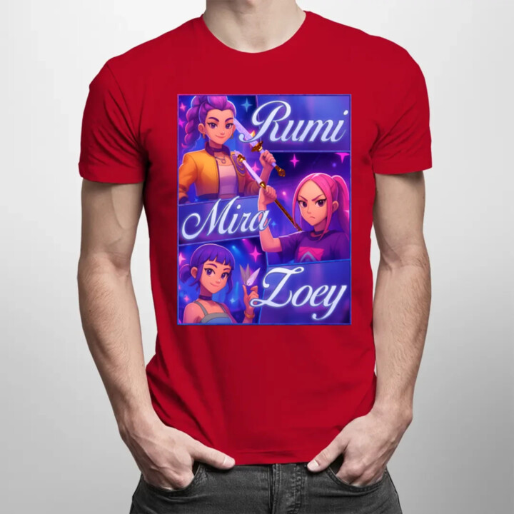 Rumi, Mira a Zoey - pánske tričko s potlačou