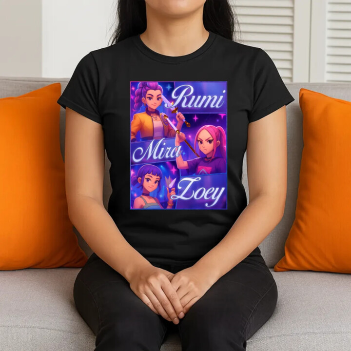 Rumi, Mira a Zoey - dámske tričko s potlačou
