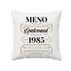 Limitovaná edícia: meno + rok narodenia (verzia delux) s potlačou - personalizovaný produkt - vankúš s potlačou