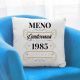 Limitovaná edícia: meno + rok narodenia (verzia delux) s potlačou - personalizovaný produkt - vankúš s potlačou
