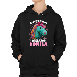 Certifikovaný operátor koníka (hobby horse)  - dámska mikina s potlačou