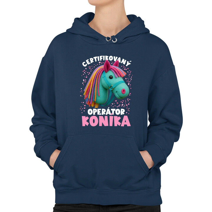 Certifikovaný operátor koníka (hobby horse)  - dámska mikina s potlačou