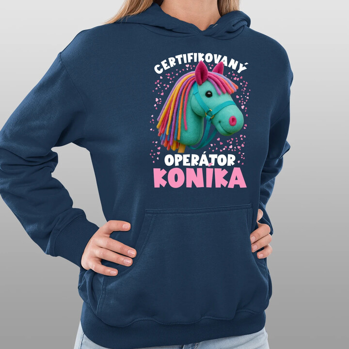 Certifikovaný operátor koníka (hobby horse)  - dámska mikina s potlačou