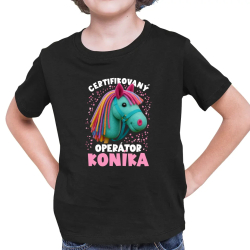 Certifikovaný operátor koníka (hobby horse) - detské tričko s potlačou