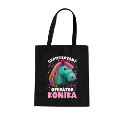 Certifikovaný operátor koníka (hobby horse) - taška s potlačou