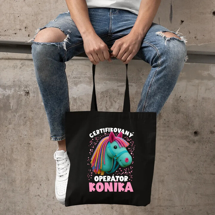 Certifikovaný operátor koníka (hobby horse) - taška s potlačou
