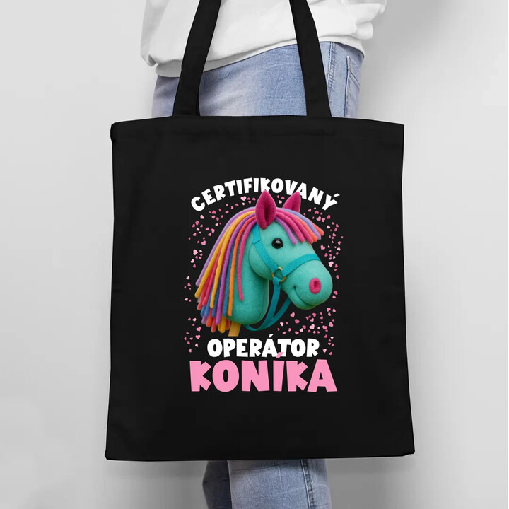 Certifikovaný operátor koníka (hobby horse) - taška s potlačou