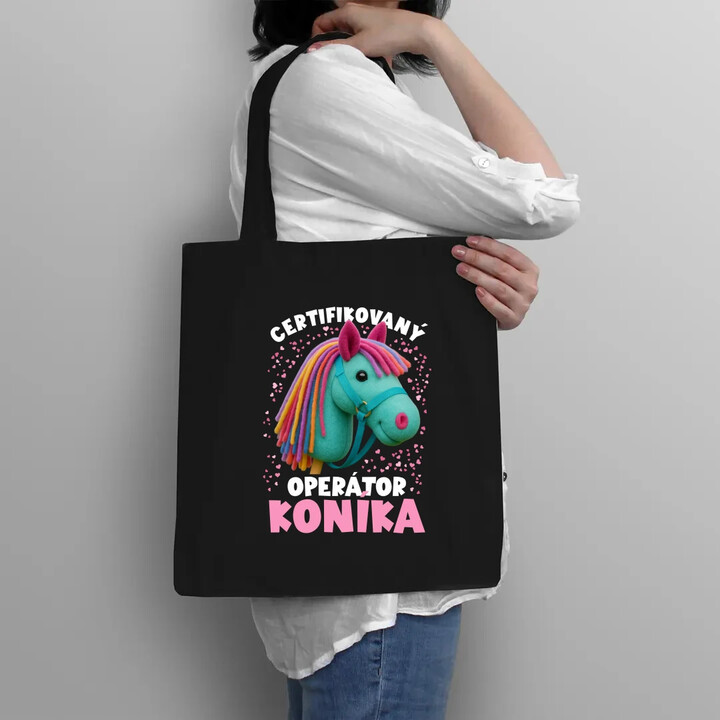Certifikovaný operátor koníka (hobby horse) - taška s potlačou