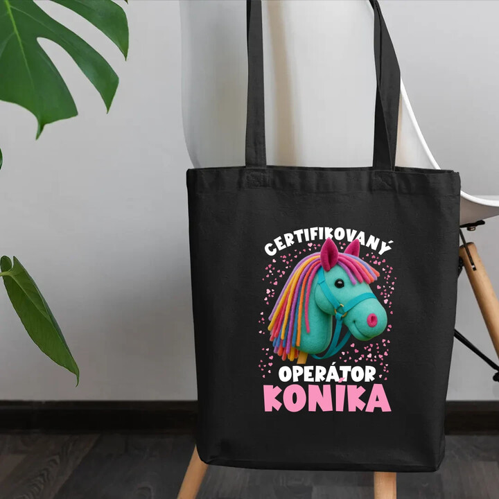 Certifikovaný operátor koníka (hobby horse) - taška s potlačou