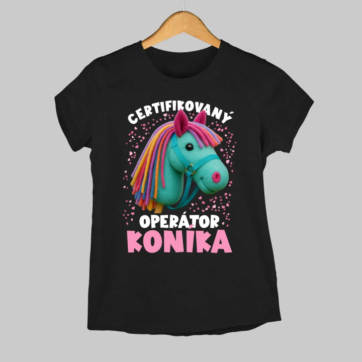 Certifikovaný operátor koníka (hobby horse) - dámske tričko s potlačou