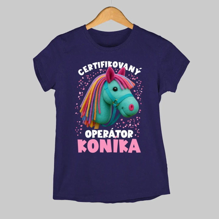 Certifikovaný operátor koníka (hobby horse) - dámske tričko s potlačou