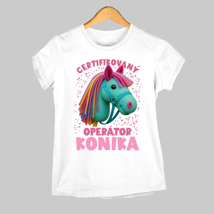 Certifikovaný operátor koníka (hobby horse) - dámske tričko s potlačou