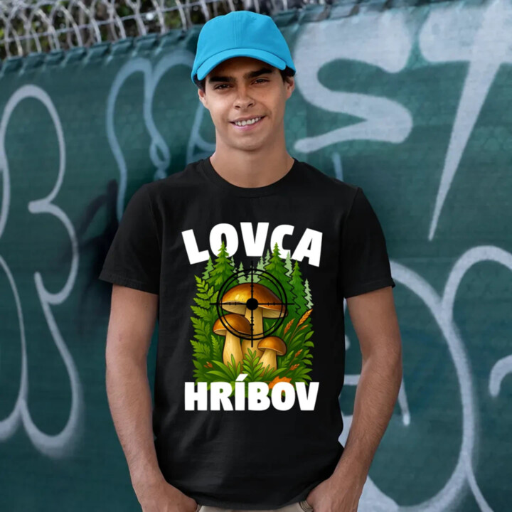 Lovca hríbov - pánske tričko s potlačou