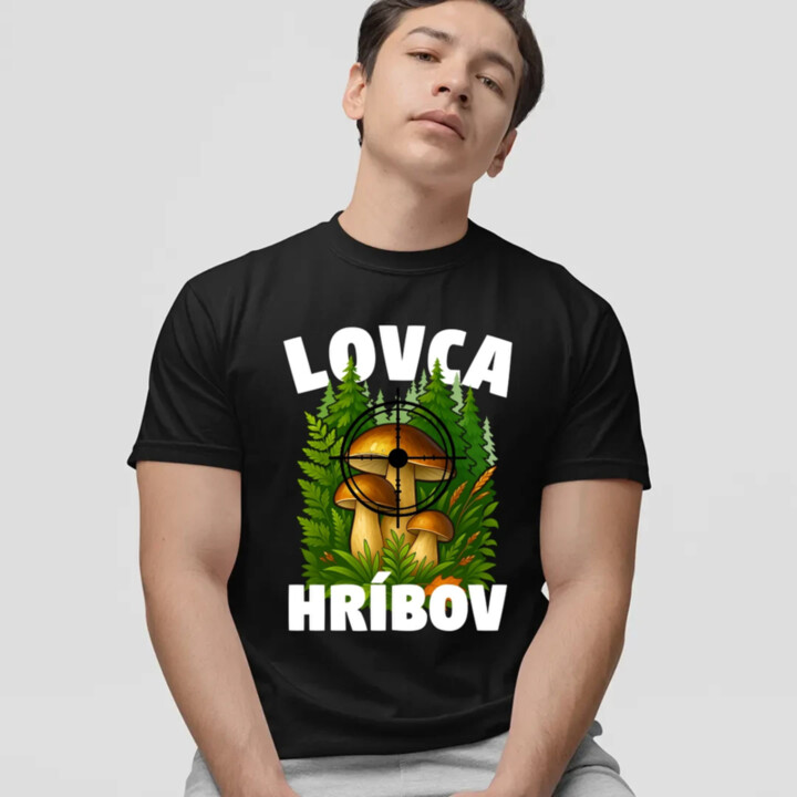 Lovca hríbov - pánske tričko s potlačou