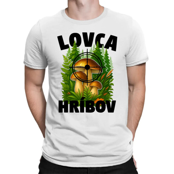 Lovca hríbov - pánske tričko s potlačou