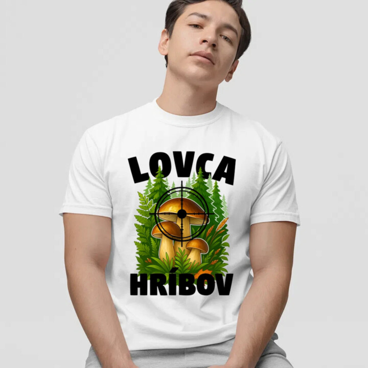 Lovca hríbov - pánske tričko s potlačou
