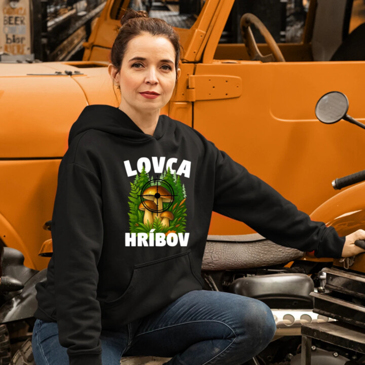 Lovca hríbov  - dámska mikina s potlačou