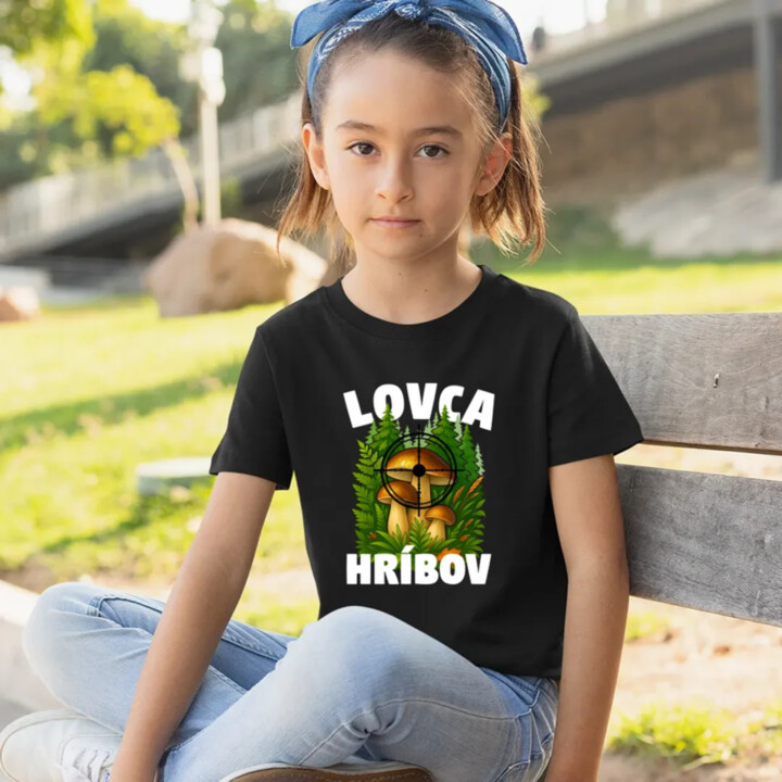 Lovca hríbov - detské tričko s potlačou