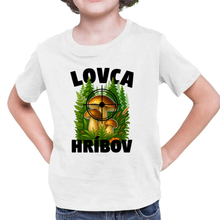 Lovca hríbov - detské tričko s potlačou