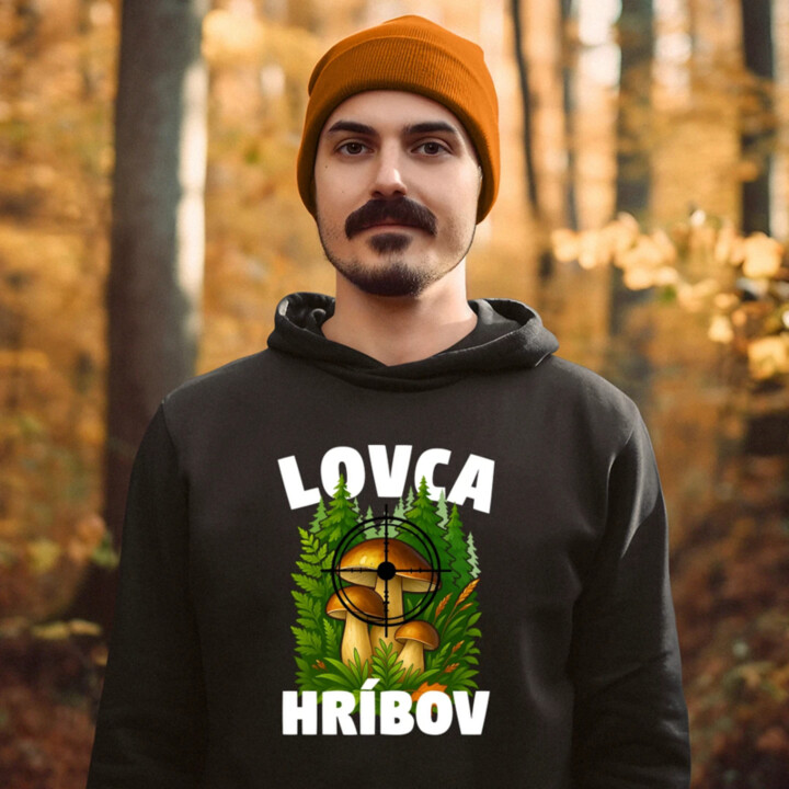 Lovca hríbov  - pánska mikina s potlačou