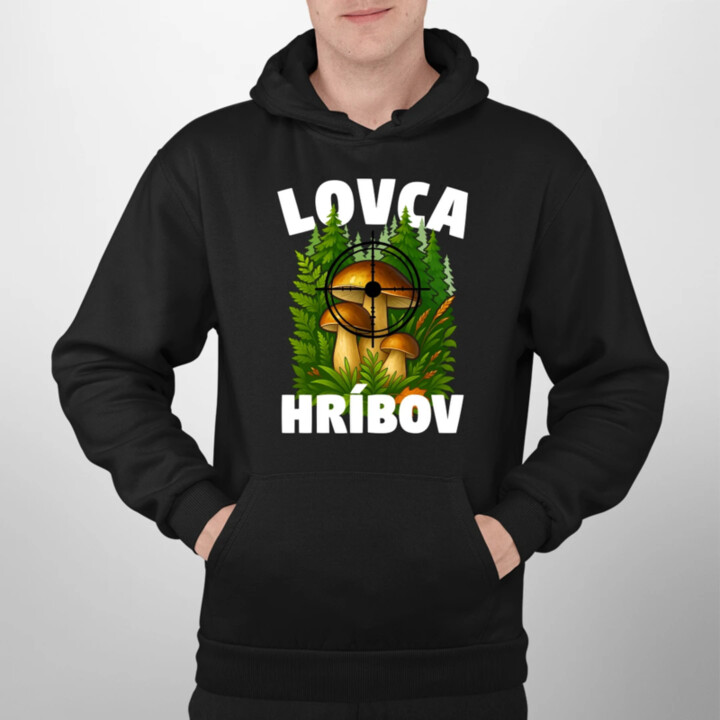 Lovca hríbov  - pánska mikina s potlačou