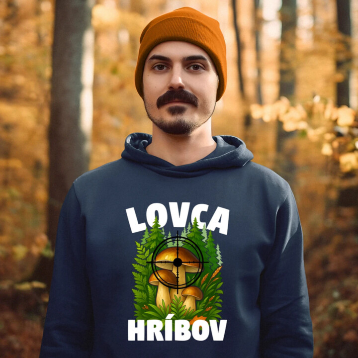 Lovca hríbov  - pánska mikina s potlačou