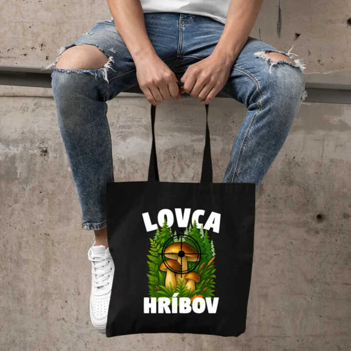 Lovca hríbov - taška s potlačou