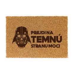 Prejdi na temnú stranu moci - rohožka pred dvere s gravírovaním