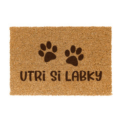 Utri si labky - rohožka pred dvere s gravírovaním