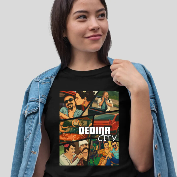 Dedina city - dámske tričko s potlačou