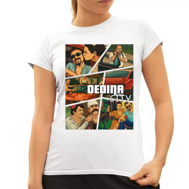 Dedina city - dámske tričko s potlačou