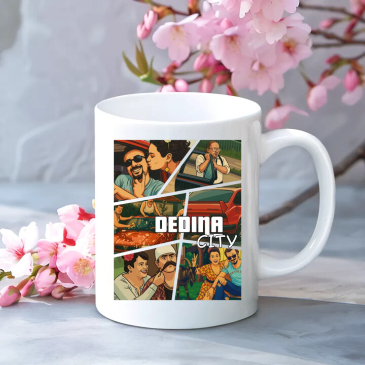 Dedina city - keramický hrnček s potlačou