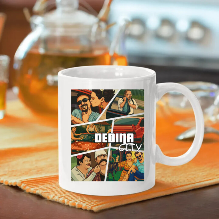 Dedina city - keramický hrnček s potlačou